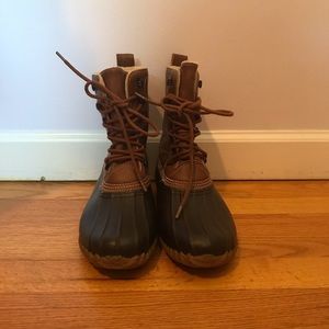 ESpirit Brown Lace Up Seasonal Boots